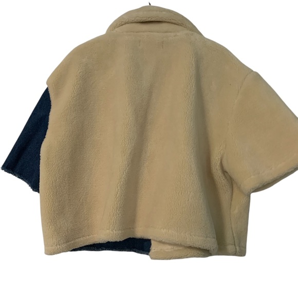 NWOT Cropped half and half jacket. XL - Picture 5 of 8
